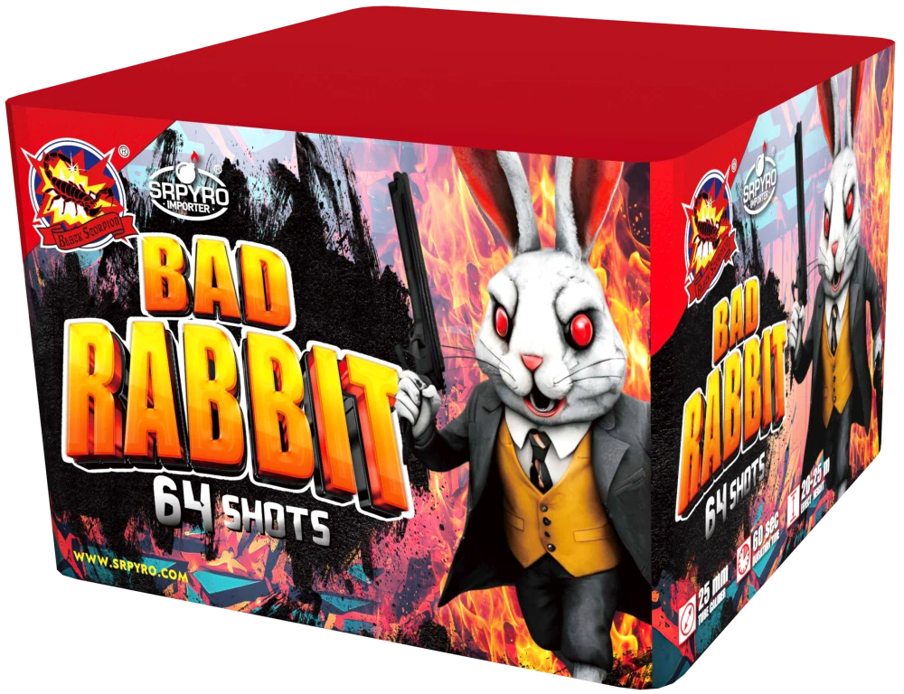 Ohňostroj Bad rabbit 64rán 25mm