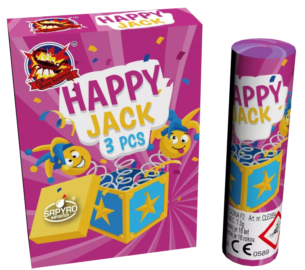 Detská pyrotechnika Happy Jack 3ks/bal