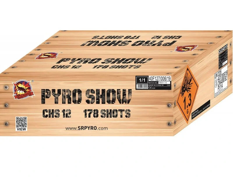 Ohňostroj PYROSHOW 178rán 20+25+30mm I+V+W
