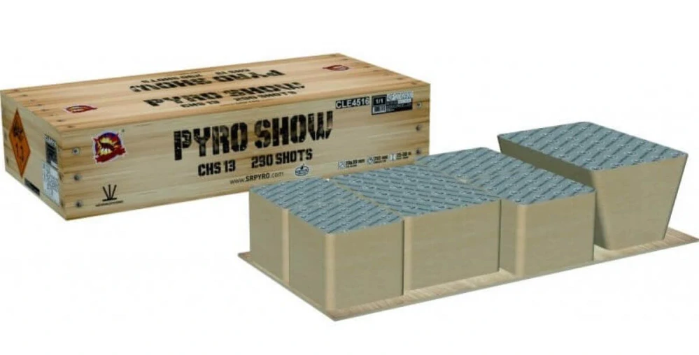 Ohňostroj PYROSHOW 290rán 20+30mm I+V+W