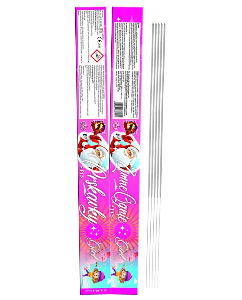 Prskavky GIRL 60cm 50ks