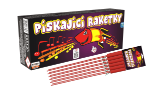 Pískajúce raketky Whistling rockets 144ks