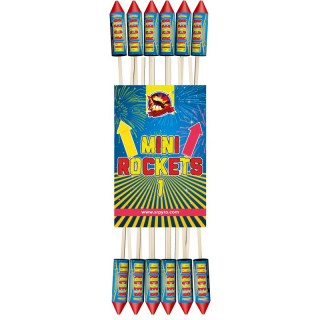 Mini rakety 55cm 12ks/bal