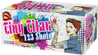 Ohňostroj Tiny titan 123rán 25+30mm I+W