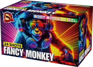 Ohňostroj Fancy monkey 34rán 25+30mm I+V
